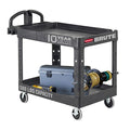Rubbermaid Commercial Products 2-Shelf Utility/Service Cart, Lipped Shelves by RubbermaidCommercialProducts