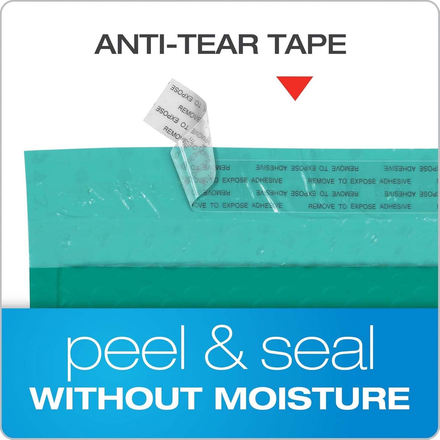 Quality Park Bubble Mailers, 8.25 x 11, Turquoise Poly Mailers, Padded Envelopes, Shipping Bags, Water Resistant, Self Seal, 25 Per Box (QUA85914)