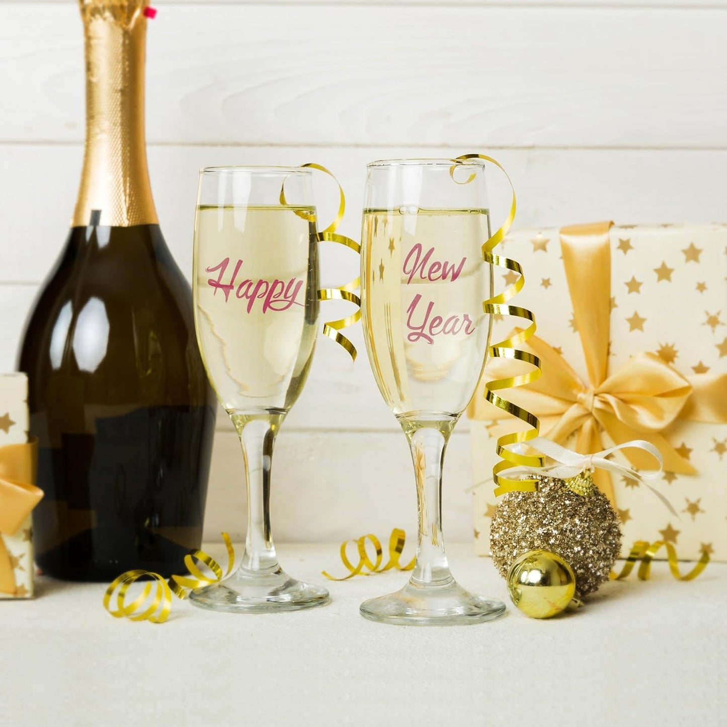 Metallic Wine Glass Markers 8Pcs, Non-Toxic, Food-Safe, Dishwasher-Safe, Wine Glass Marker Pens for Ceramic Plates, Parties & Weddings