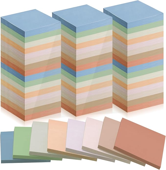 Fainne 120 Pack Sticky Notes Bulk 3 x 3 inch Self Stick Note Pads Multicolor by Fainne