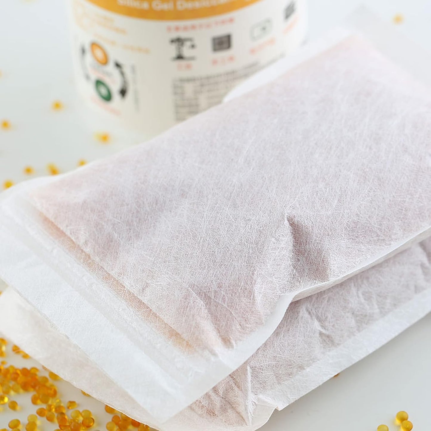 200 Packs Breathable Paper Bags, Zip Lock Storage Bags for Small Items, Silica Gel Beads, Desiccant, Jewelry, Samples, 4.3 by 6.3 Inch