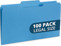 Blue Summit Supplies Blue Legal File Folders, Legal Size, 1/3 Cut Tab, File by BlueSummitSupplies