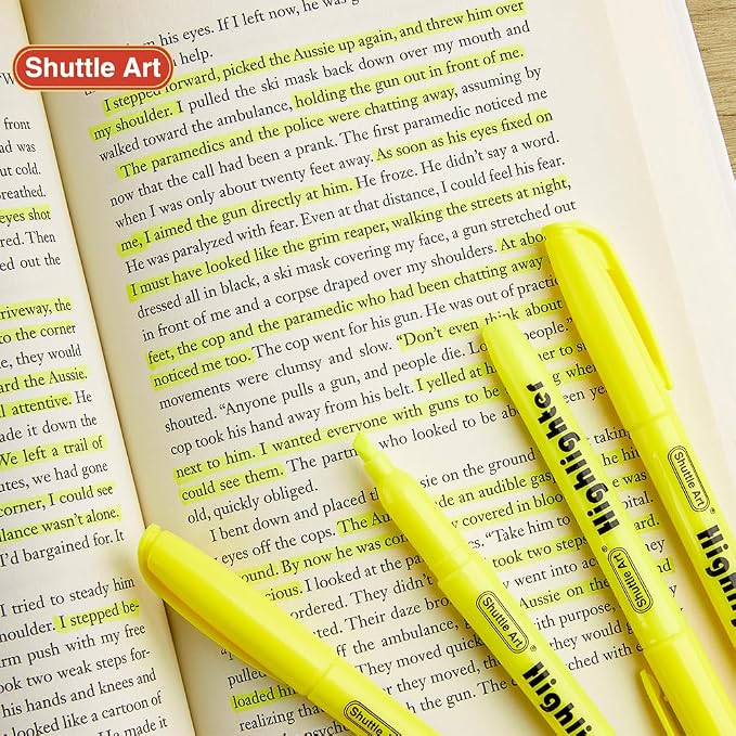 Shuttle Art 70 Pack Highlighters, Highlighter Markers Bulk in Vibrant Color - Image 4