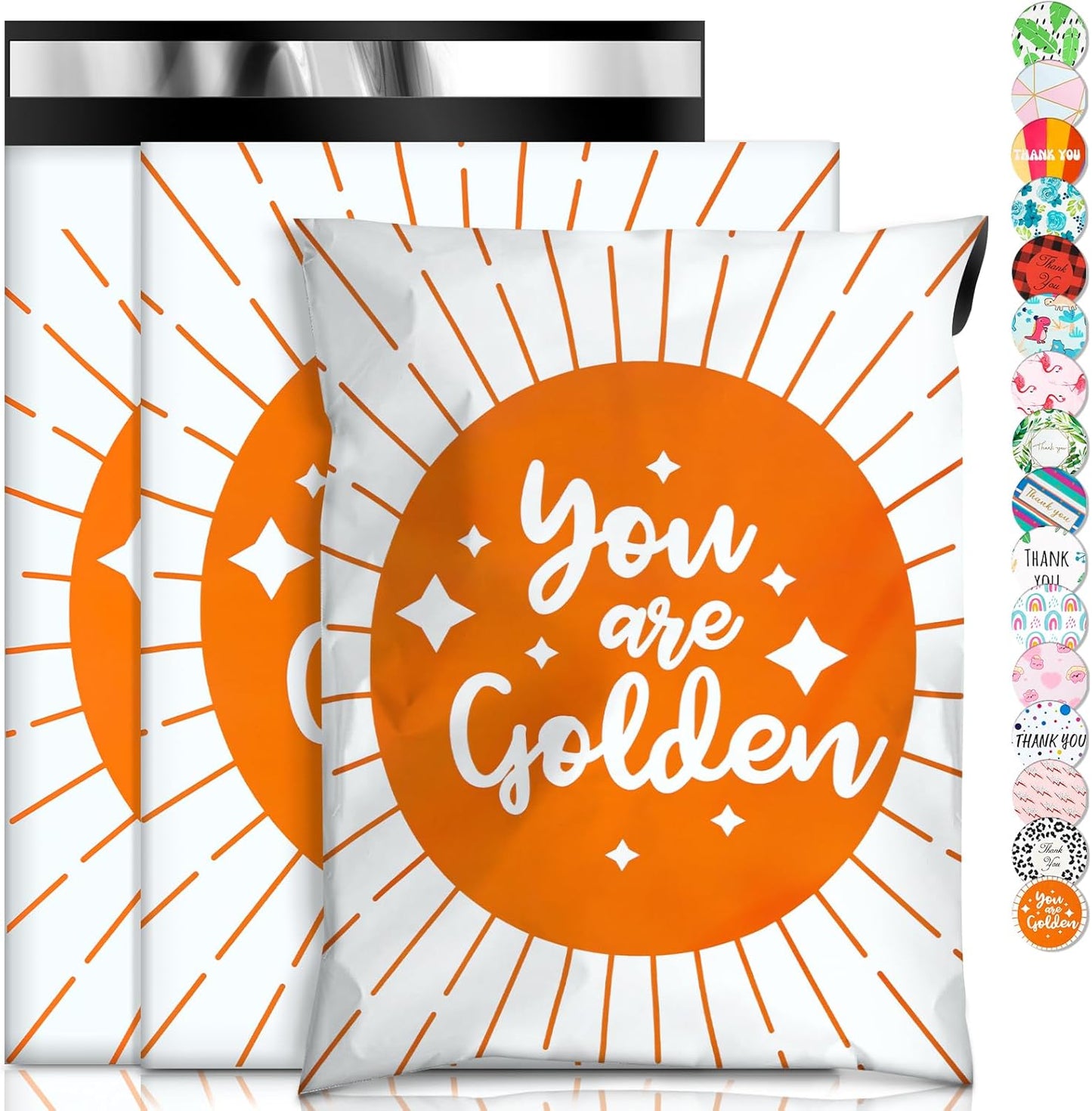Oududianzi Poly Mailers 10x13, 100PCS Shipping Bags, Mailing bags, Plastic Packaging Bags, Mailers Poly Bags for shipping, Shipping Envelopes, Packaging for shipping - Line