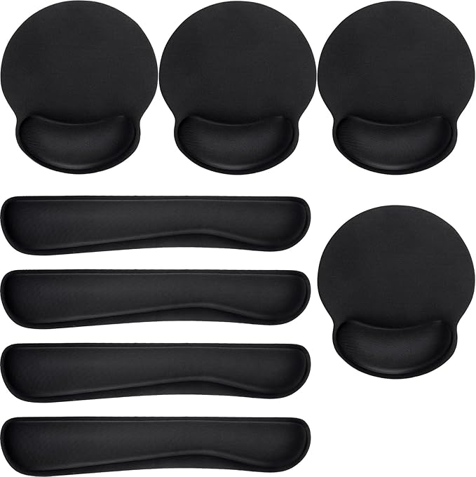 Yunsailing 8 Pcs Ergonomic Mouse Pad and Keyboard by Yunsailing