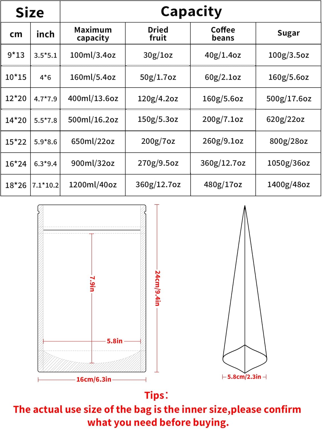 FireKylin 100 Pack Smell Proof Bags 6.3" x 9.4", Resealable Bags with Matte Window, Foil Pouch Stand Up Sealable Bags for Packaging（Green）