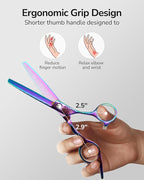 ULG Professional Hair Scissors Kit Right-Hand Razor Edge Barber Scissors Salon - Image 5