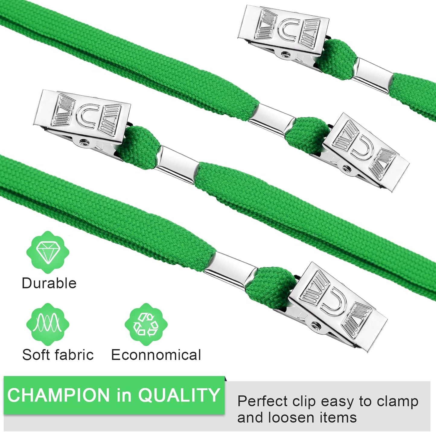 Marspark Lanyards Bulk with Clip Flat Neck Lanyard Badge Lanyard with Swivel Hook Lanyards for ID Cards Holder