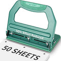 AFMAT 3 Hole Punch Heavy Duty, 9/32" Holes, 50-Sheet Hole Puncher 3 Ring by AFMAT