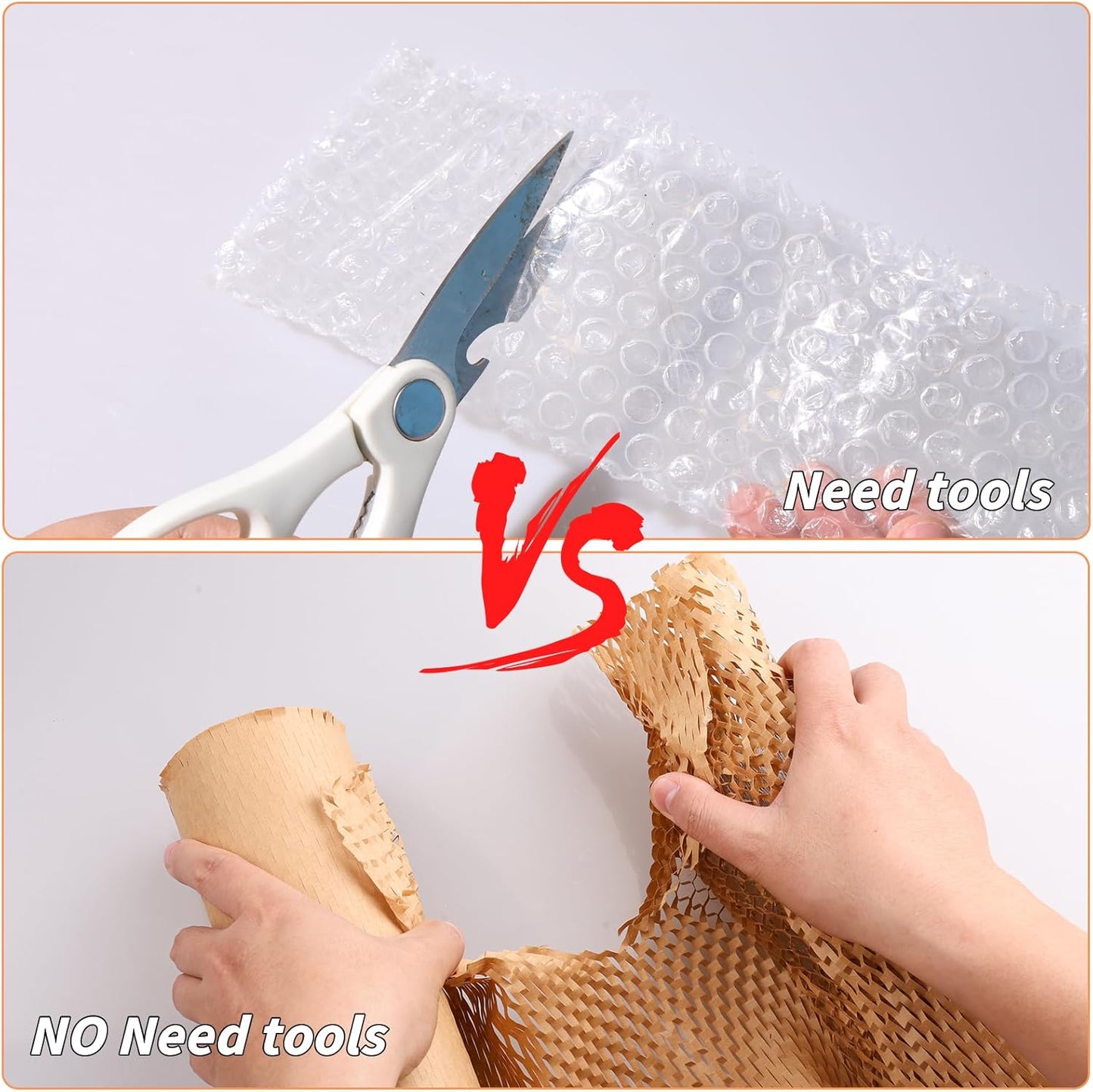 Honeycomb Packing Paper 12" x 600', Bubble Cushioning Wrap for Packing/Shipping/Moving, Eco-Friendly Bubble Packing Paper Wrapping for Fragile Items,Electronics and Bouquet Packaged