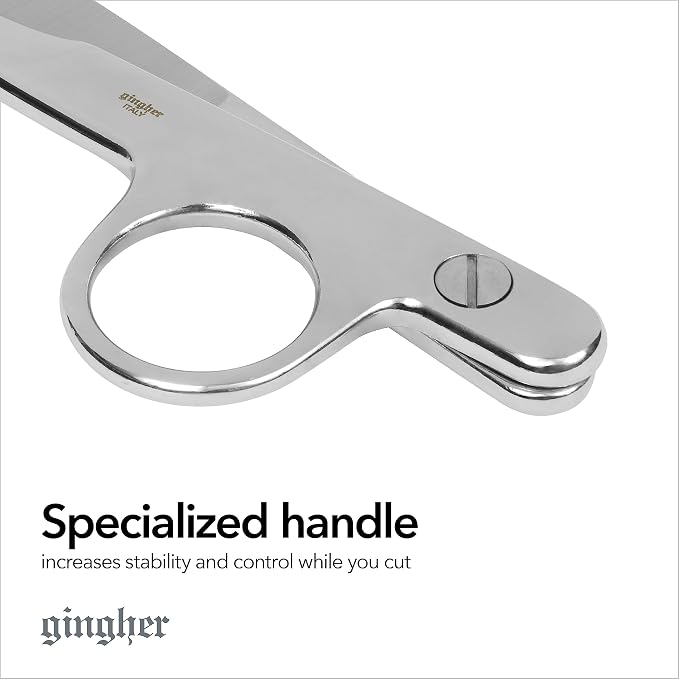 Gingher 4.5" Spring-Action Knife-Edge Thread Nippers, Stainless Steel Shears - Image 3