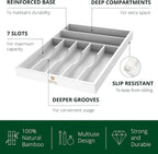 Luxury Bamboo Kitchen Drawer Organizer - Image 4