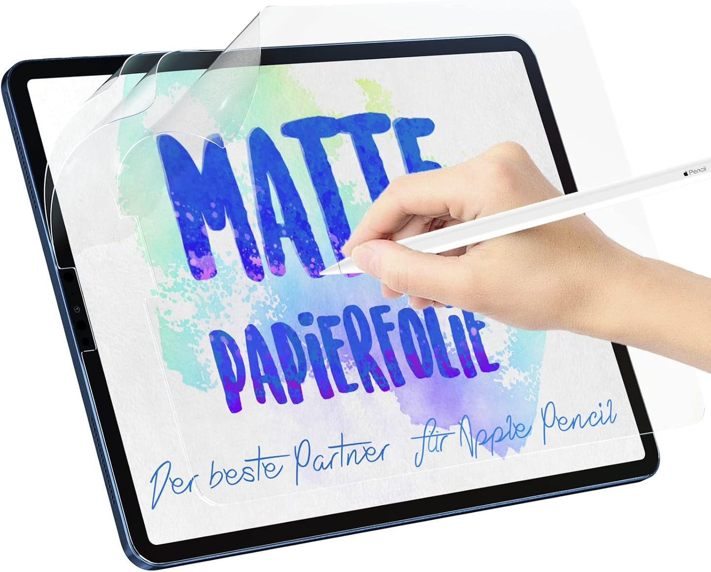 Pack of 3 Paper Film for iPad Pro 12.9 Inch (2022 M2/2021/2020/2018), Matte Paper Film Screen Protector for Writing Drawing Sketching