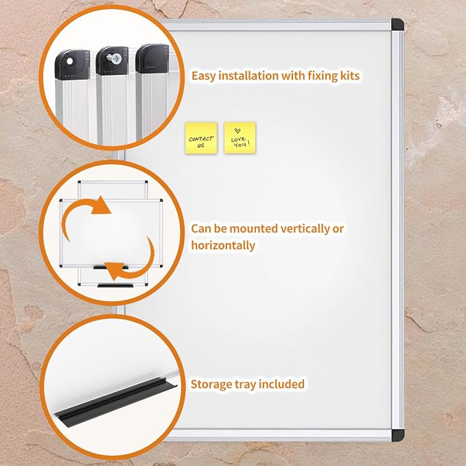 VIZ-PRO Magnetic Dry Erase Board, 36 X 24 Inches - Image 5