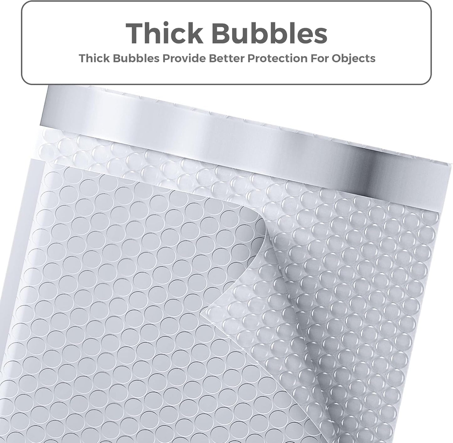 Metronic 3750 Pack Bubble Mailer 10.5x16 Inch White,Usable Size 10.5x15" Waterproof Padded Envelopes,Self-Seal Modern Bubble Mailers Cushioning for Shipping,Jewelry Makeup Supplies, Packaging Bulk