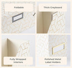 BLU MONACO | Cardboard Magazine File Holder Set of 4 | Vertical Magazine File - Image 7