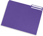 Blue Summit Supplies Purple File Folders, Letter Size, 1/3 Cut Tab, Great Folder - Image 5