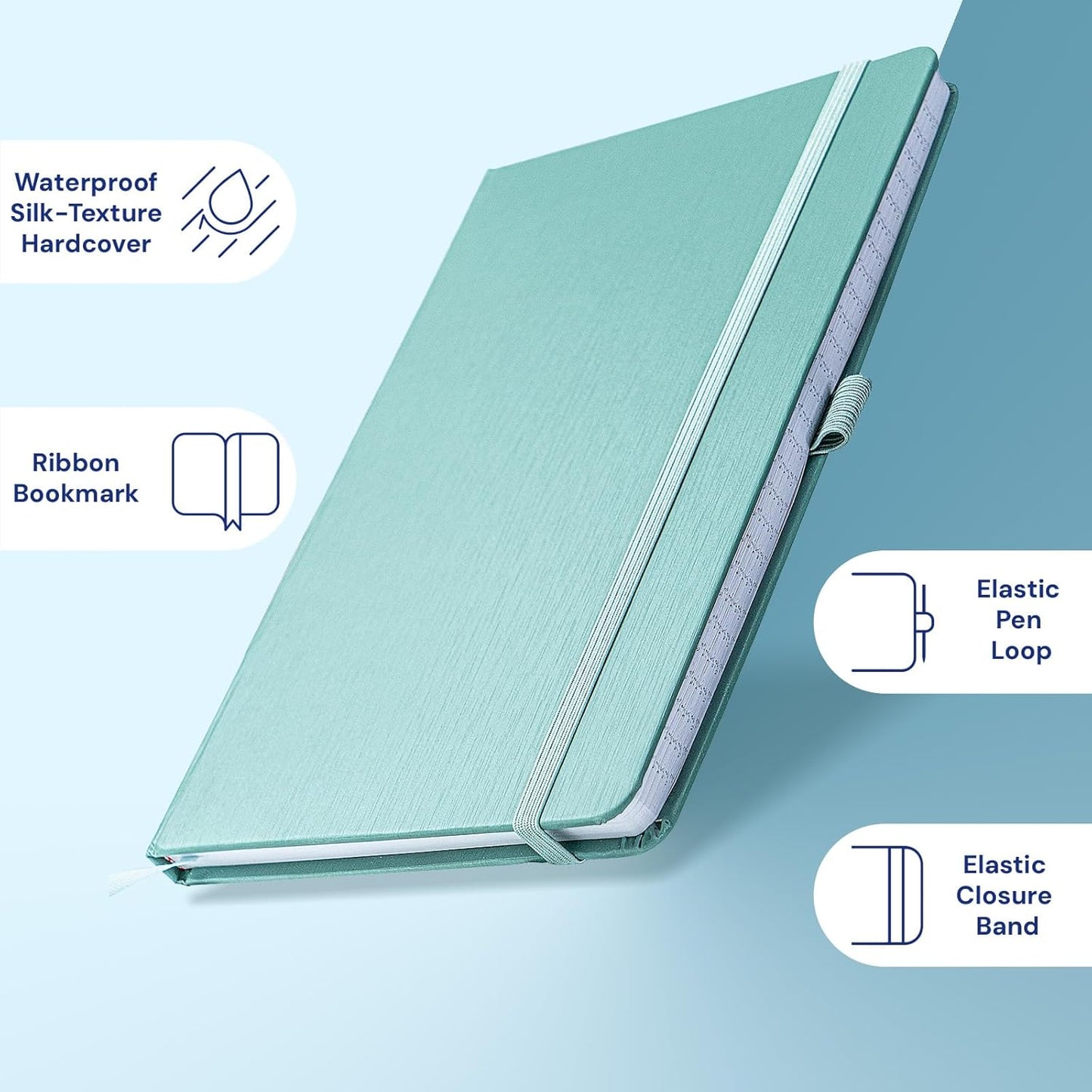A4 Lined Journal Notebook, 8mm Ruled Notepad, Journaling for Writing, Work, School, Travel and Note Taking, Hardcover 160 Pages (80 Sheets) 8.27 x 11.6 inches (3 Pack Pink)