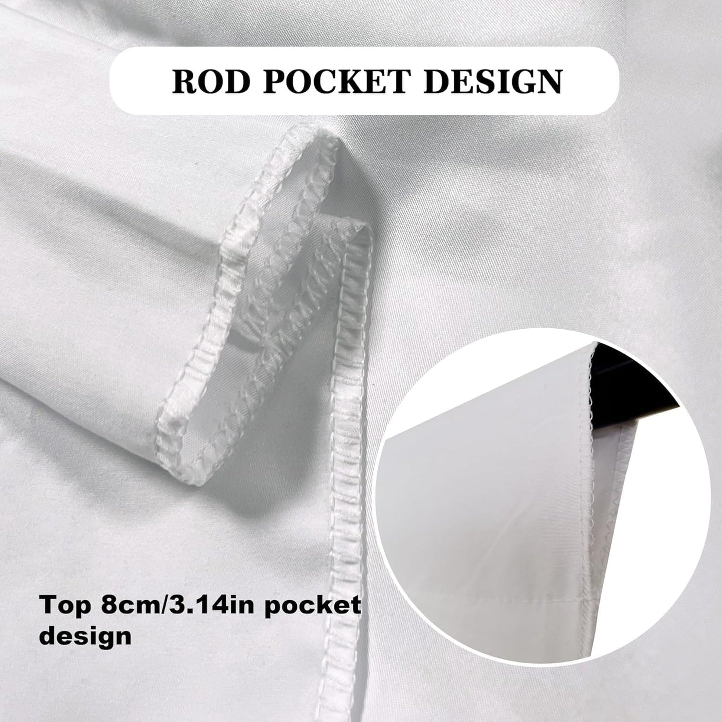 White Backdrop 6x8ft – Professional Photography Backdrop for Photoshoots, Studio & Portraits, Wrinkle-Free, Opaque, Machine Washable Polyester, Non-Fading, Reusable for Photo Background