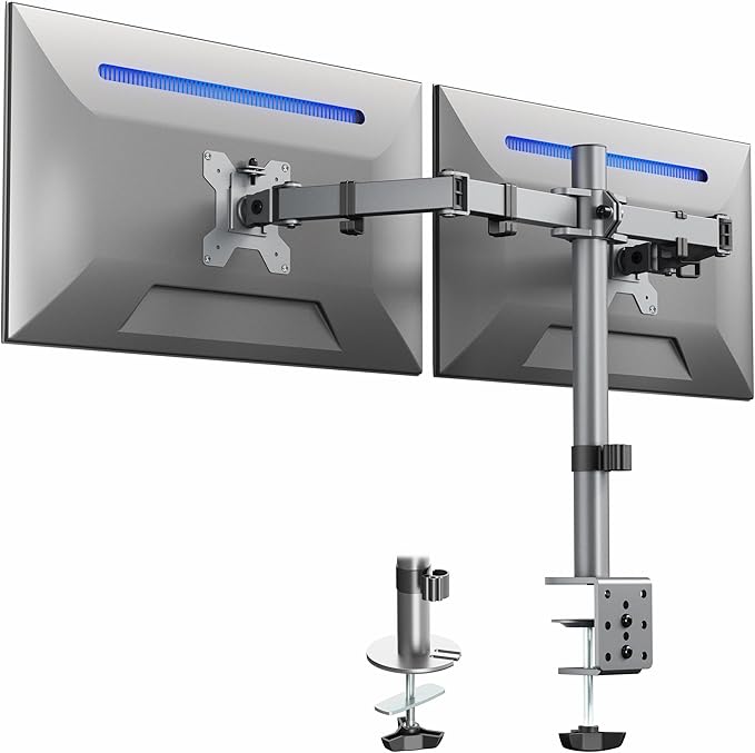 VIVO Dual Monitor Desk Mount, Heavy Duty Fully Adjustable Steel Stand, Holds 2 by Unknown