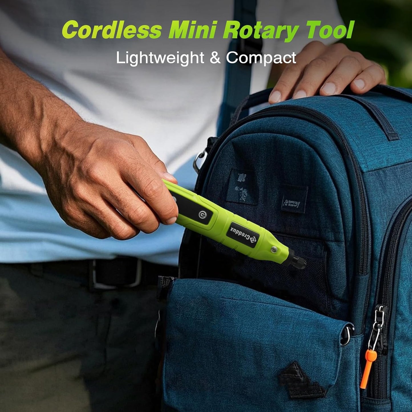 Cordless Rotary Tool,5 Speed Rotary Tool Kit With 71 Accessories,USB Charging,Multi-Purpose 4.2v Power Rotary Tools Easy Accessory Changes - Sanding, Polishing, Engraving and Cutting Green