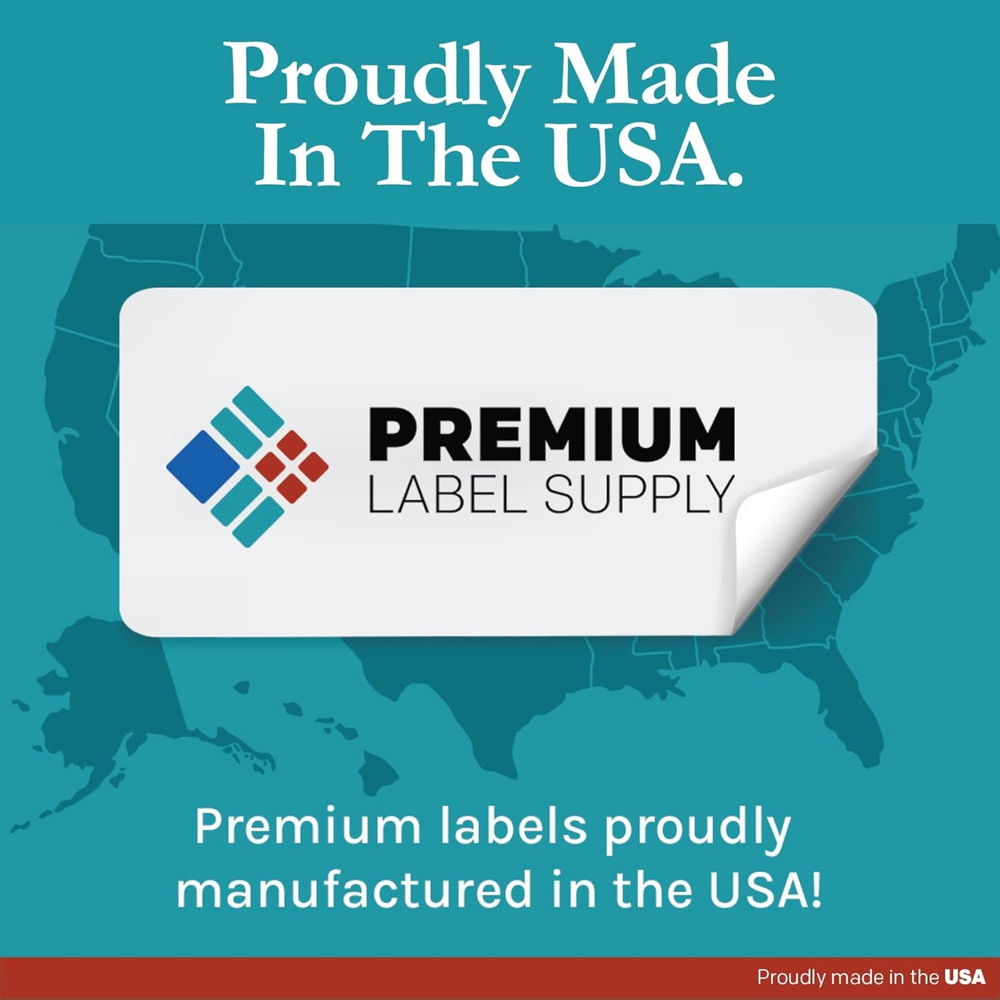 Premium Label Supply Waterproof White Return Address Sticker Labels – 1.75" x 0.5" – Inkjet Printers Only – (80 per Sheet), 100 Sheets - 8,000 Total Adhesive Labels