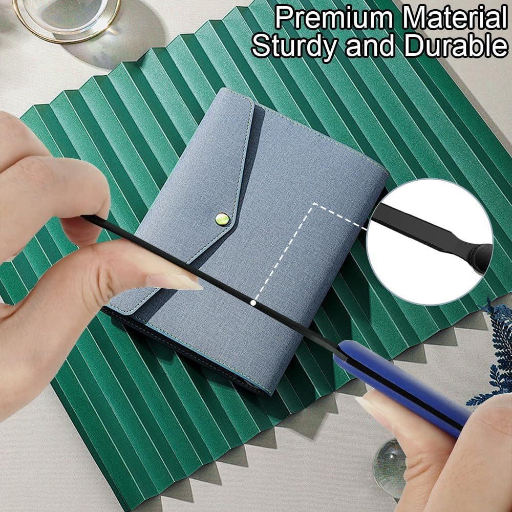 Letter Opener Knife Stainless Steel 5PCS Office Letter Opener, Envelope Openers, Lightweight Mail Slitters, Letter Knives for Office Home Supplie (Black, White, Light Blue, Royal Blue, Rose Red)
