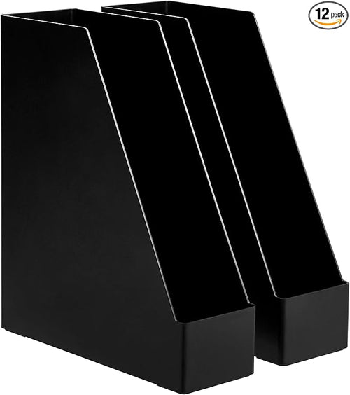 Amazon Basics Plastic Desk Organizer Vertical Magazine Rack and File Holder by AmazonBasics