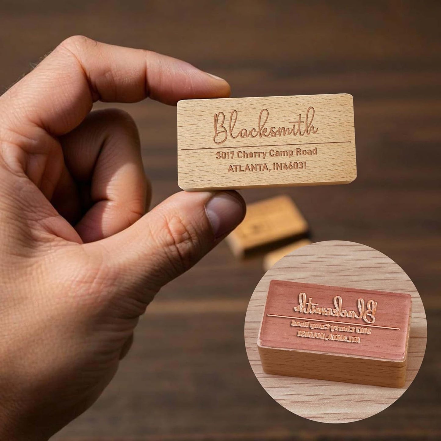 Custom Logo Stamp - Personalized Rubber Stamp - Multiple Size Options Available - Upload Your Logo (1"x2.5")