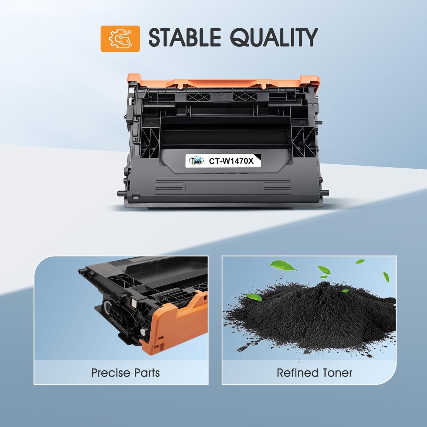 147X 147A Black Toner Cartridge Compatible Replacement for HP 147X W1470X 147A W1470A for Enterprise M610n M611dn M611x M612dn M612x MFP M634h M635fht M635h M636fh Printer High Yield Ink 1 Pack