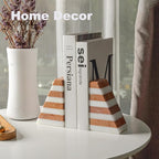 Karibiber Marble Book Ends, Non-Skid Bookends - Image 5