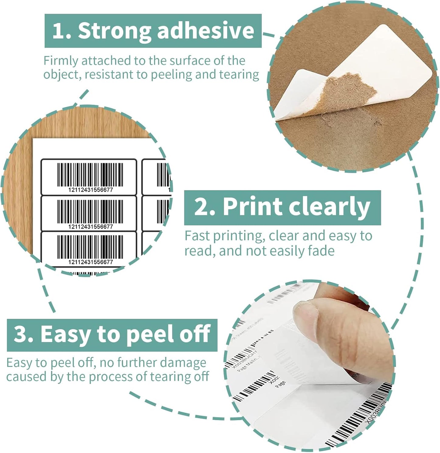 30 up Label 1" x 2-5/8" Shipping Address Labels, FBA Barcode Sticker, 100 Sheets 30 Per Page Mailing Label for Laser/Inkjet Printers (3000 Labels)