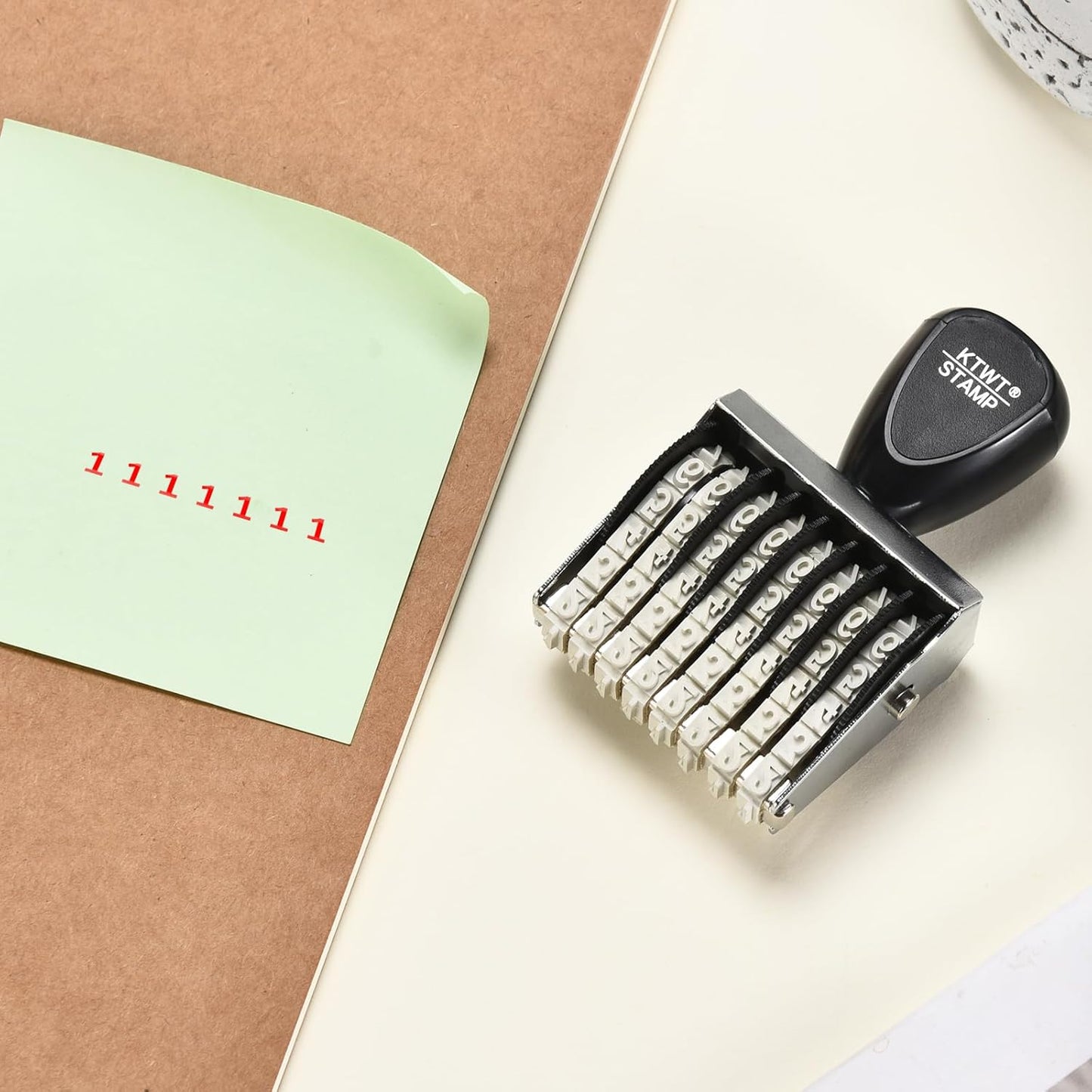 8 Digits Rubber Number Stamp, Date Stamp, Office Stamp, Rotating Stamp, Office Business Stamps