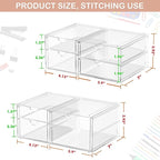 caktraie 2 Pack Desk Organizers, Makeup Organizer Storage - Image 3