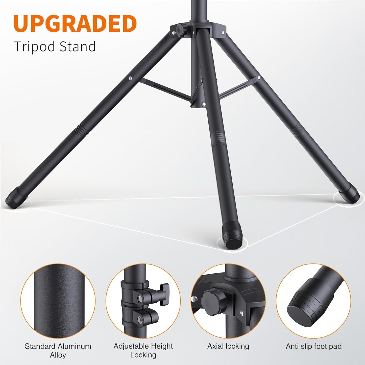 Portable T-Shape Backdrop Stand Support Kit 8x7.2ft, Adjustable Photography Green Screen Backdrop Stand for Parties, Photography Videography Studio (8×7.2Ft)