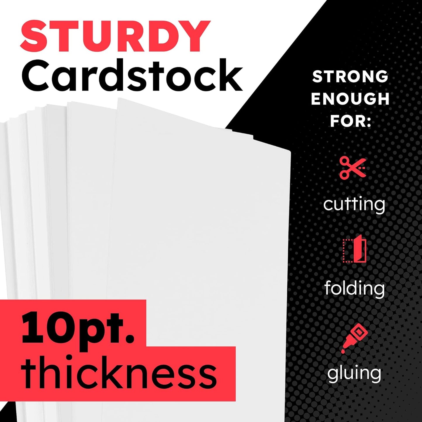 Hygloss Large Poster Board 22x28 - 25 Poster Boards Bulk Pack - 10 Pt. Thickness White Poster Board Paper for Projects, Presentations, Displays, Signs, Crafts - Blank Posterboard Multipack 22" x 28"