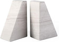 Marble Book Ends for Heavy Books, Decorative Bookends for Shelves, Durable and by Karibiber