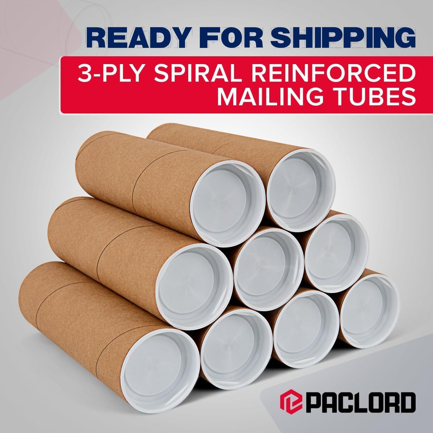 4" x 12" Heavy-Duty Reinforced Cardboard Mailing Tube, Pack of 1 Tube with 2 Caps – Secure USPS Approved – Great for Shipping and Storing of Prints, Artwork, Posters or Documents