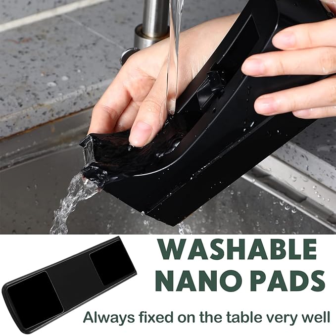 Yahenda 10 Pack Black Desktop Tape Dispenser Non Skid Base - Image 4