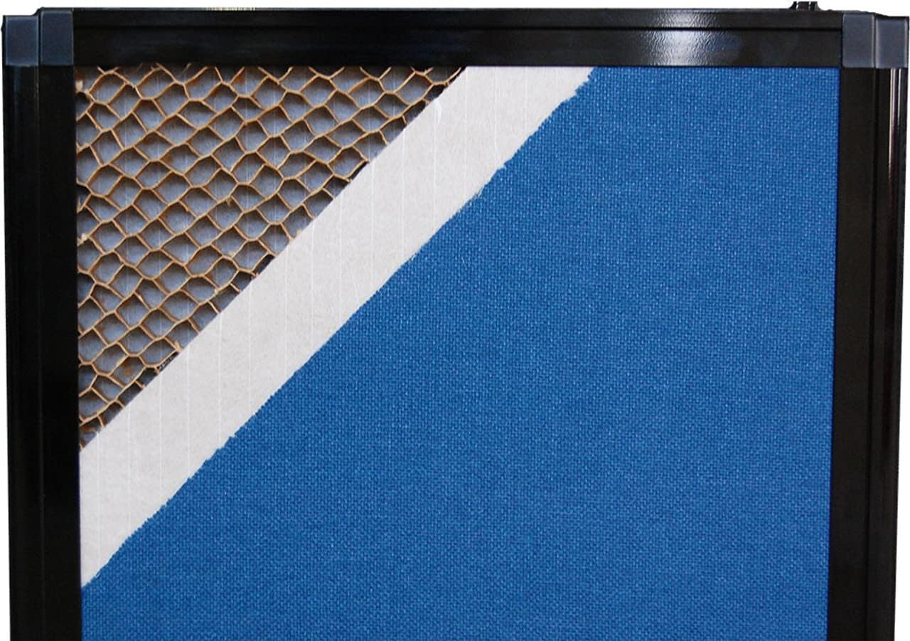 Versare Folding Tabletop Display | 3-Panel Partition | Lightweight Portable Workspace Divider | Caribbean 99" x 24"