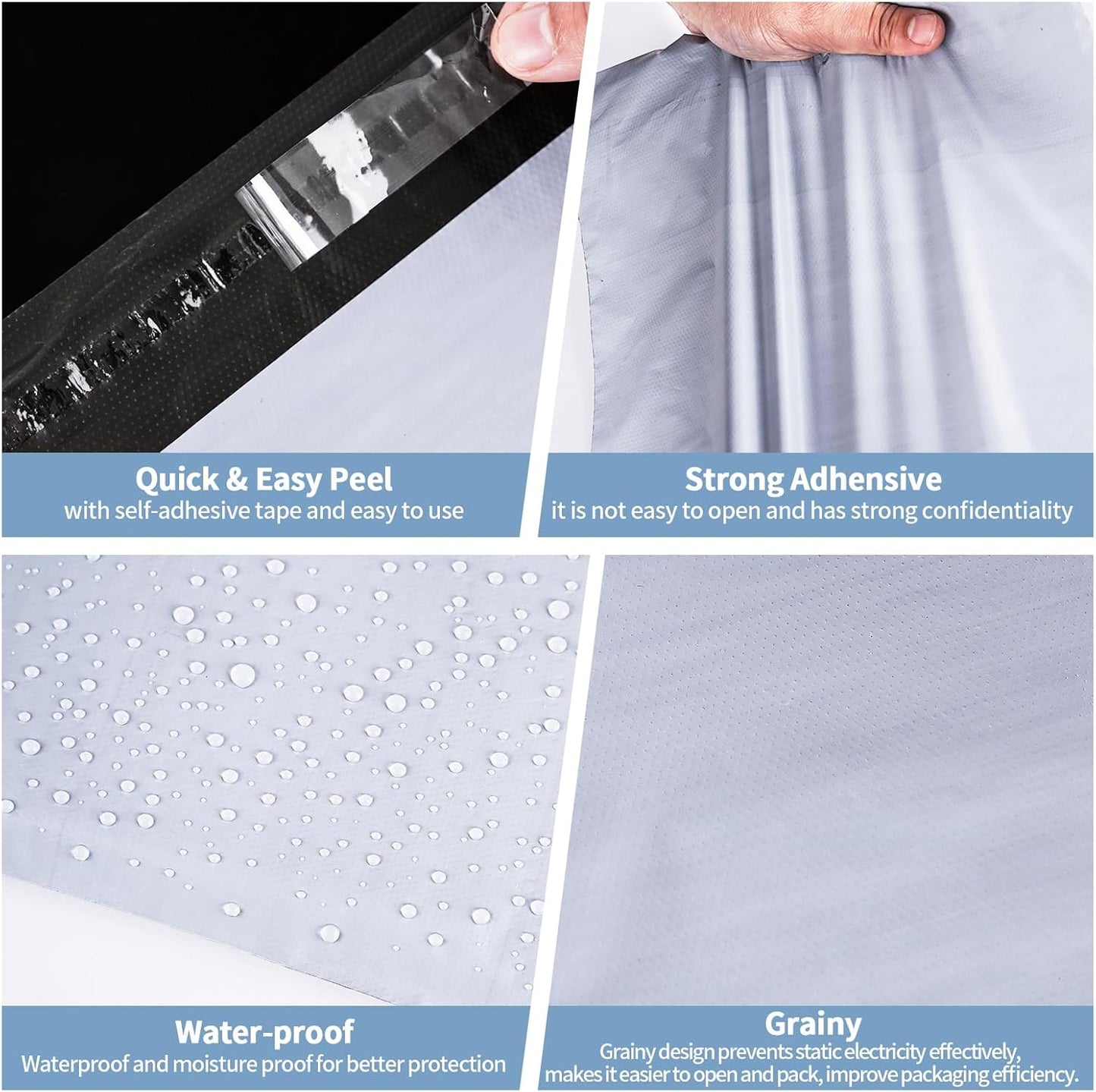 packbabol Poly Mailers10x13 Inch 500 Pack, Shipping Bags, Strong Mailing Envelopes,Shipping Envelopes Self Seal Mailers Bags Waterproof and Tear-Proof Packaging Bags