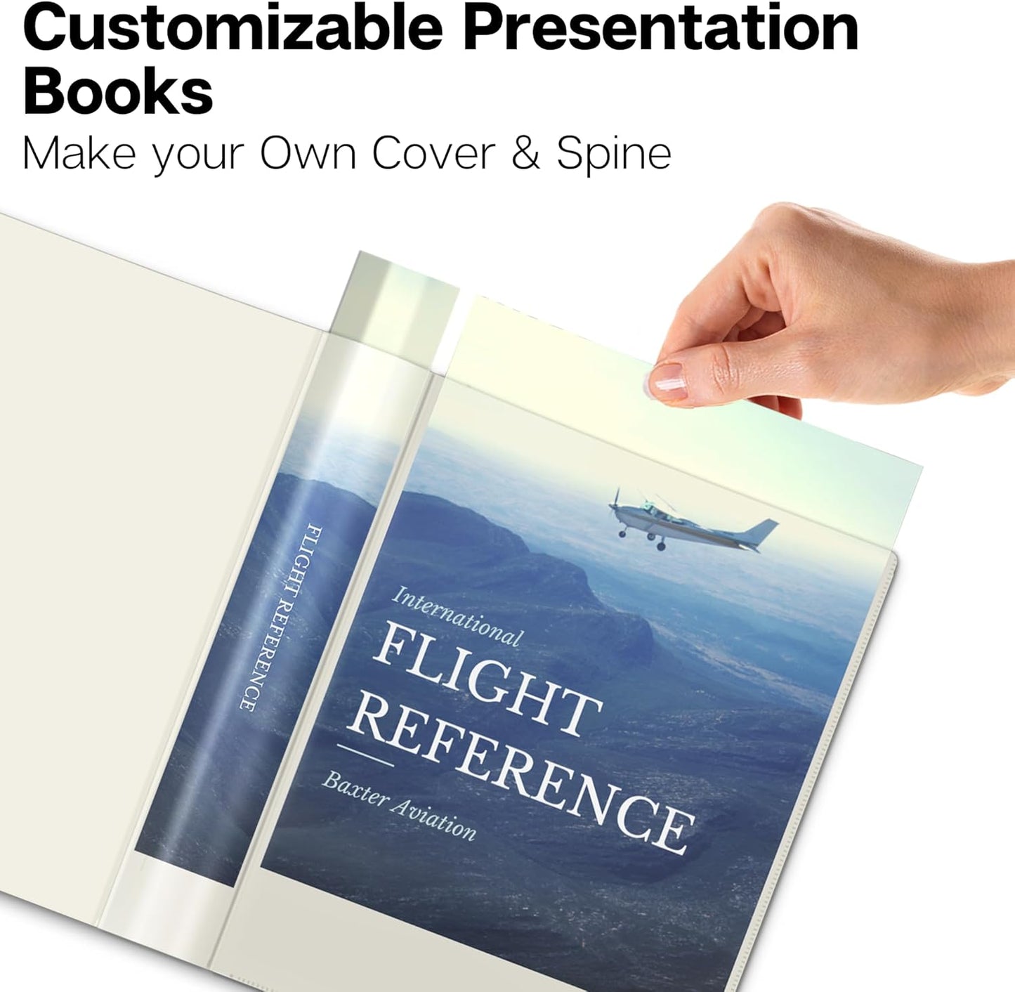 Dunwell Small Binders with Sleeves - Presentation Books 5.5x8.5 (2-Pack, Ivory), 24-Pockets, Displays 48 Half Size Pages or 5.5 x 8.5 Mini Booklets, Acid-Free Archival Quality