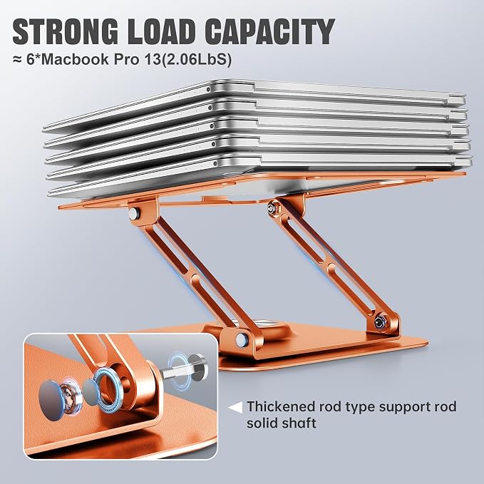 JOYEKY Laptop Stand for Desk, Adjustable Computer Stand - Image 4