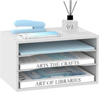SUPEASY Wood Desk Organizer, 3 Tier Paper File Organizer by SUPEASY