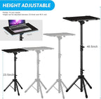 Projector Stand Tripod Adjustable, Laptop Height from 23.5 to 46.5 inches - Image 4
