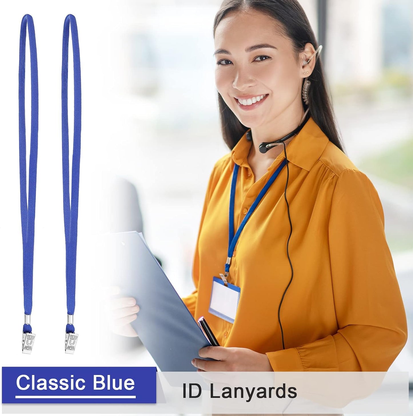 Marspark Lanyards Bulk with Clip Flat Neck Lanyard Badge Lanyard with Swivel Hook Lanyards for ID Cards Holder