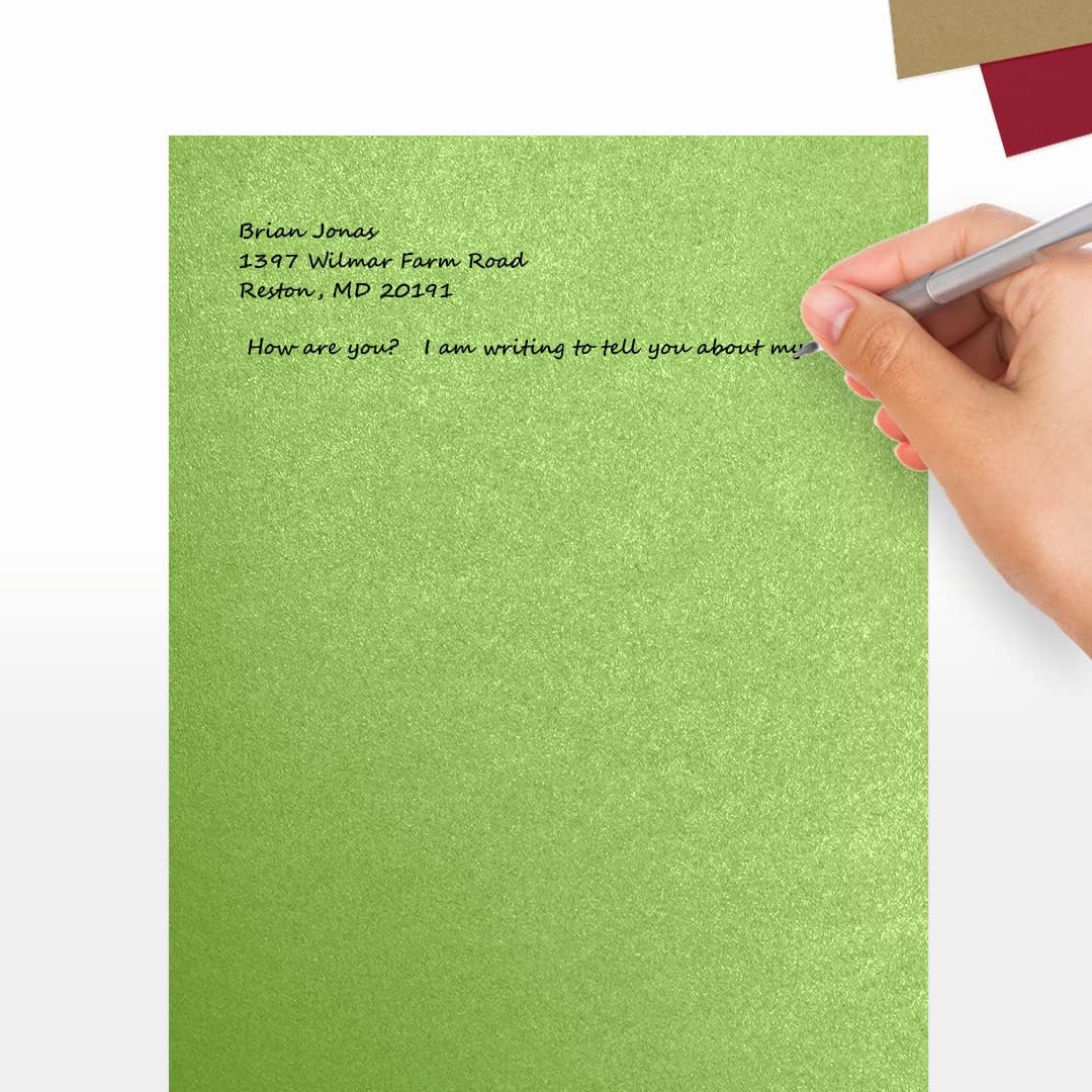 LUXPaper 8.5" x 11" Paper | Letter Size | Fairway Metallic | 80lb. Text | 50 Qty