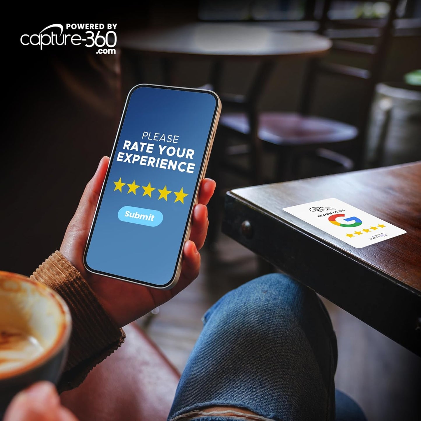 NFC Business Google Review Tap Card, Contactless, Enhances SEO, Saves Time, User-Friendly, Reusable, Boosts Online Presence & Encourages Business Feedback (White, 5-Pack Google Cards)