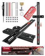 Saker 4-in-1 Scriber Marking Line Ruler, 29.5in Spliceable Extended T Square by Saker