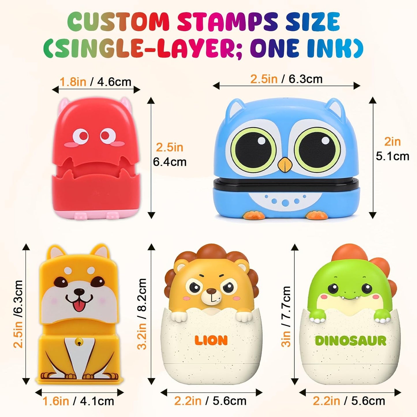Personalized Name Stamp for Clothing Kids Waterproof Childrens Name Stamp for Clothes Stamp for Children (Single Color)